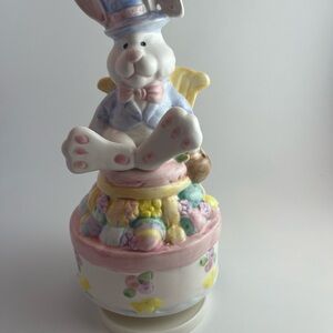 Easter Bunny Ceramic figurine 8” tall